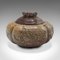 Petit Pot Antique à Couvercle Sculpté, Chine, 1900s 4