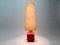 Large Space Age Floor Lamp in Red Ceramic, 1960s 13