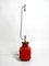 Large Space Age Floor Lamp in Red Ceramic, 1960s 14