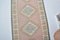 Pink Muted Handmade Wool Hallway Runner Rug 5