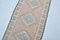 Pink Muted Handmade Wool Hallway Runner Rug 4