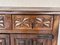 20th Century Spanish Carved Walnut Tuscan Credenza with Two Drawers, 1890s, Image 8