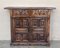 20th Century Spanish Carved Walnut Tuscan Credenza with Two Drawers, 1890s 2