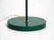 Metal Floor Lamp with Ice Glass Shades in Forest Green from Kaiser, 1960s 11