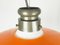 Lampe à Suspension en Verre de Murano Orange par Alessandro Pianon pour Vistosi, 1961 4