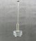 Small Ceiling Lamp in Glass & Chrome, 1970s 11