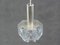 Small Ceiling Lamp in Glass & Chrome, 1970s 8