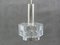 Small Ceiling Lamp in Glass & Chrome, 1970s 12