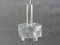 Small Ceiling Lamp in Glass & Chrome, 1970s 1
