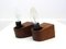 Teak Wall Lamps Teak, 1970s, Set of 2 2