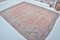 Large Disressed Hand Knotted Low Pile Oushak Rug 2