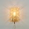 German Amber Bubble Glass and Brass Wall Light by Helena Tynell for Limburg, 1960s, Image 4