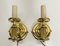 Brass Candlestick Table Lamps & Wall Lamps from Herda, 1970s, Set of 4 4