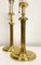 Brass Candlestick Table Lamps & Wall Lamps from Herda, 1970s, Set of 4 5
