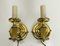 Brass Candlestick Table Lamps & Wall Lamps from Herda, 1970s, Set of 4 12