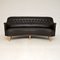 Swedish Leather Sams Sofa by Carl Malmsten, 1970s 2
