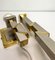 Skyscraper Brass and Chrome Table Lamp & Wall Lamp, 1970s, Set of 2 8