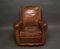 Fauteuil Club Vintage en Cuir, 1950s 2