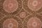 Faded Brown and Pink Suzani Table Cloth 8