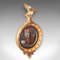 Englischer Konvexer Spiegel aus Vergoldetem Holz, 1880er 1