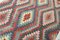 Alfombra Kilim turca vintage grande, años 70, Imagen 4