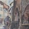 Georges Chappuis, Balade dans le Vieux Annecy, Watercolor on Paper, Framed 5