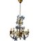 Blue Murano Glass Flower Chandelier, 1960s 1