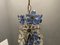 Blauer Murano Glas Blumen Kronleuchter, 1960er 4