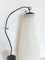 Lámpara colgante italiana Mid-Century larga de vidrio blanco lechoso, años 70, Imagen 3