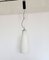 Lampada Mid-Century lunga in vetro bianco latte, Italia, anni '70, Immagine 7