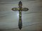 Pre-War Brass Hanging Cross, 1920s 1