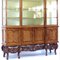 19th Century Display Bookcase Cabinet in Burl Walnut 4