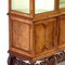 19th Century Display Bookcase Cabinet in Burl Walnut 7