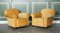 Victorian Countryhouse Sofa and Club Chairs in Beige Fabric, Set of 3 3