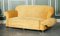 Victorian Countryhouse Sofa and Club Chairs in Beige Fabric, Set of 3 20