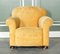 Victorian Countryhouse Sofa and Club Chairs in Beige Fabric, Set of 3 7