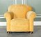 Victorian Countryhouse Sofa and Club Chairs in Beige Fabric, Set of 3, Image 7