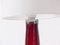 Lampada da tavolo rosso rubino di Carl Fagerlunf per Orrefors, Immagine 4