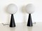 Lámparas de mesa italianas modernistas de vidrio y metal de Tre Ci Luce, años 80. Juego de 2, Imagen 1