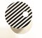 Tavolfiore Side Table in Stripes Pattern and White by Tokyostory Creative Bureau, Image 3