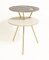 Tavolfiore Side Table in Stripes Pattern and White by Tokyostory Creative Bureau 2