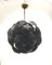 Lámpara de araña Sputnik Mid-Century de cristal de Murano en negro, 2000, Imagen 9