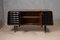 Mid-Century Italian Walnut and Black Shellac Sideboard, 1950, Image 6