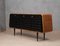 Credenza Mid-Century in noce e gommalacca nera, Italia, 1950, Immagine 8