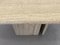 French Coffee Table in Travertine and Marble, 1960s 8