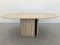 French Coffee Table in Travertine and Marble, 1960s, Image 1