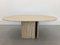 French Coffee Table in Travertine and Marble, 1960s 6