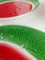 Vintage Italian Handcrafted and Hand Painted Watermelon Plates, 1970s, Set of 7 2