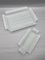 Frosted Glass Trays by Michele de Lucchi for Produzione Privata, 1990s, Set of 2 8