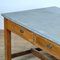Industrial Work Table with Zinc Top, 1930s 12